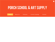 Tablet Screenshot of porchschoolsupply.com